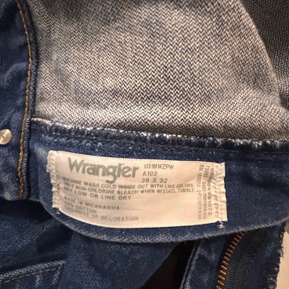 Wrangler 1031MWZPW Jeans 36x32 100% Cotton - Picture 4 of 4